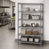 Thumbnail image #3 for Eagle Valu-Master 5-Tier Wire Shelving Starter Unit, 42 x 24 x 86 Inches, Pewter Gray Epoxy