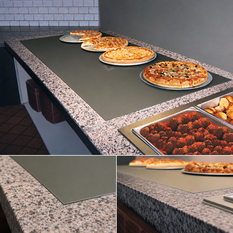 Product image #3 for Hatco Glo-Ray Built-In Heated Shelf with Flush Top, 73-1/2" x 31-1/2" Surface, Hardcoat Aluminum