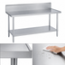 Thumbnail image #3 for Duke 108-Inch Stainless Steel Work Table with 10-Inch Riser and Undershelf