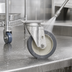 Thumbnail image #3 for Metro Super Erecta 5-Inch Swivel Stainless Steel Cart-Washable Plate Caster with Polyurethane Tread, 300 Lb. Capacity