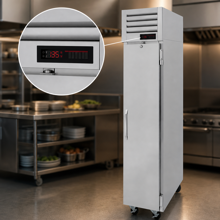 Product image #4 for Turbo Air PRO Series 1-Section Heated Reach-In Holding Cabinet with Solid Door, 14.65 Cu. Ft.
