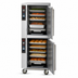 Thumbnail image #3 for FWE MT-1826-7-7 Full-Height Split-Cavity Mobile Humidified Heated Holding Cabinet, 10-Pan Capacity