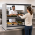 Thumbnail image #4 for Metro2Go Open Grab & Go Hot Station with 2 Individually Controlled Stainless Steel Shelves, Pass-Thru, 120V