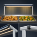 Thumbnail image #3 for Hatco Glo-Ray Designer Dual Strip Heat Lamp with Lights, 21-1/2-Inch Wide, Aluminum, 820W