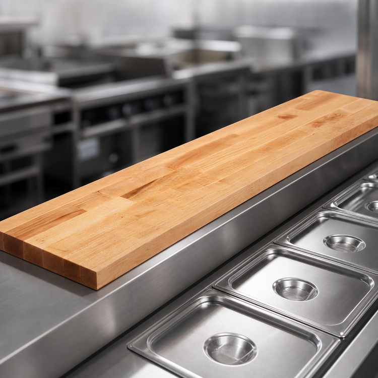 Product image #3 for John Boos Steam Table Cutting Board, 60 x 8 x 1-3/4 Inch, Northern Hard Rock Maple