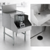 Thumbnail image #3 for Advance Tabco Prestige 18-Inch Stainless Steel Freestanding Blender Station with Drainboard Top and Recessed Shelf