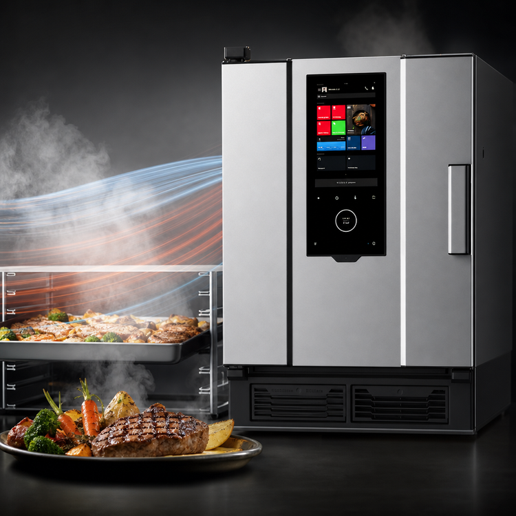 Product image #3 for UNOX SPEED-X Electric Self-Washing Combi Speed Oven, Floor Model, 10 GN 2/3 Tray Capacity