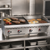 Thumbnail image #3 for Countertop Natural Gas Char-Broiler and Griddle Combo, 48-Inch Wide