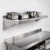 Thumbnail image #4 for MixRite 96 Inch x 12 Inch Wall-Mounted 18-Gauge 304 Stainless Steel Shelf