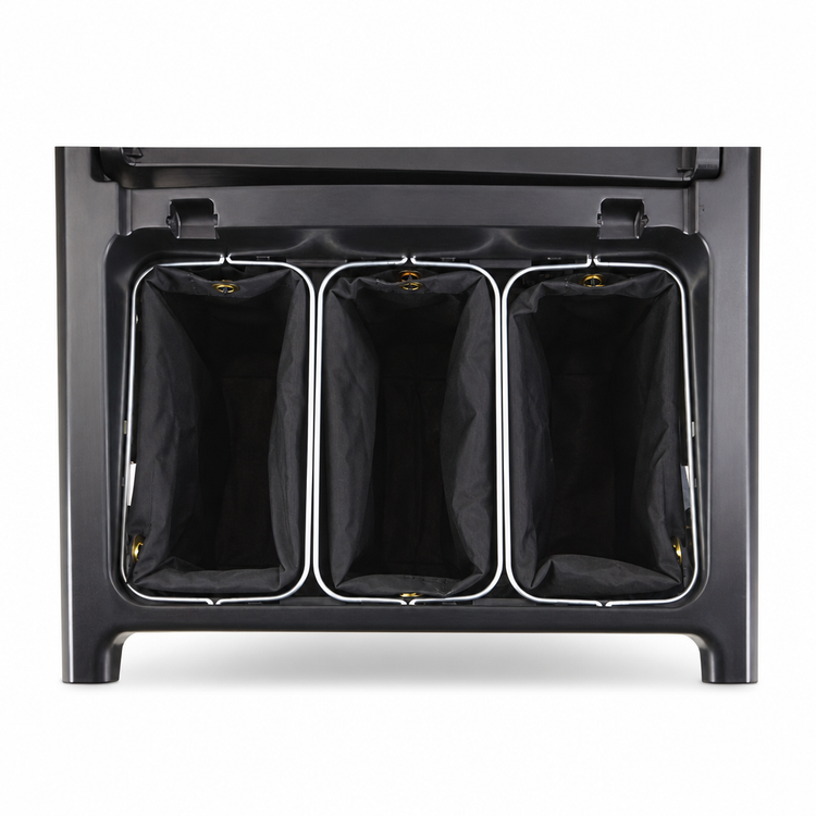 Product image #3 for Rubbermaid Commercial Triple Trolley Triple Waste Wire Bag Holders, Bag Only