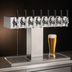 Thumbnail image #3 for Perlick Wide Base Extra High 10-Faucet Glycol-Cooled Countertop Draft Beer Tower, Polished Chrome
