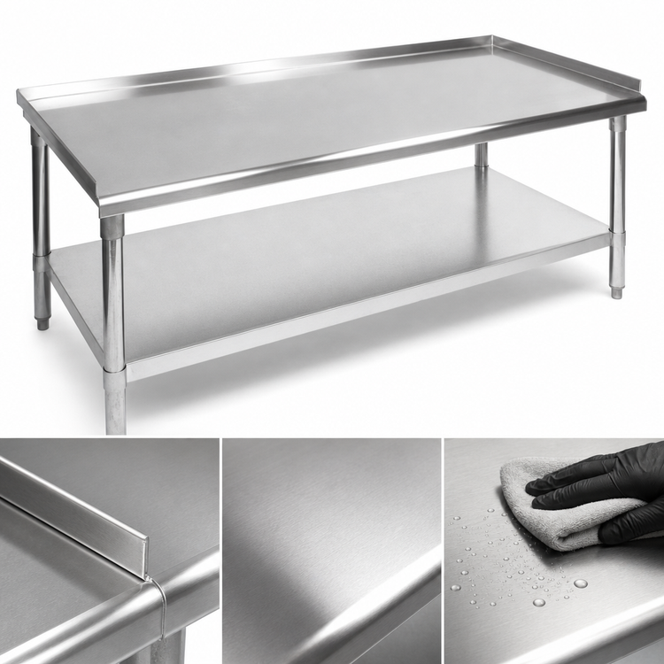 Product image #3 for John Boos Stainless Steel Equipment Stand with Adjustable Undershelf, 60W x 36D x 24H