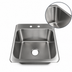 Thumbnail image #3 for BK Resources Deep Drawn Single Compartment Drop-In Sink with 4