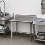 Thumbnail image #3 for Eagle Group BlendPort® BPCDT-24L-16/3 Straight Clean Dishtable, 24-Inch, 10-Inch Backsplash, 16-Gauge 304 Stainless Steel, Right-to-Left