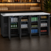 Thumbnail image #3 for True Premier Bar 108-Inch Four-Door Left-Side Self-Contained Refrigerated Back Bar Cooler