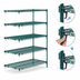 Thumbnail image #4 for Metro Super Erecta Super Adjustable Add-On Wire Shelving Unit, 72W x 18D x 74H, 5 Shelves, Metroseal 3 Epoxy-Coated