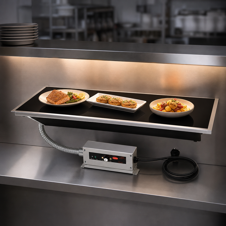 Product image #3 for Hatco 60-Inch Built-In Heated Base Glass Warming Shelf