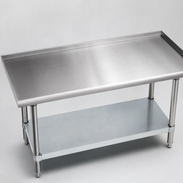 Product image #3 for Advance Tabco Special Value Series 18-Inch x 30-Inch Stainless Steel Equipment Stand with Adjustable Galvanized Undershelf