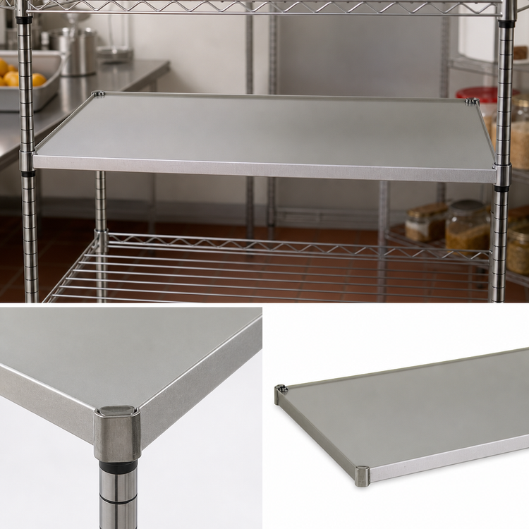 Product image #3 for Eagle Group Valu-Master 60 x 24 Inch Solid Shelf, Gray Epoxy Finish