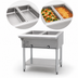 Thumbnail image #3 for Eagle Group HT2-LP-1X Liquid Propane Hot Food Table with 2 Dry Wells, Open Base, 33 Inch Wide