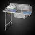 Thumbnail image #3 for John Boos Pro-Bowl 36-Inch Straight Soiled Dishtable with 20 x 20 x 8 Bowl, Left-to-Right Operation
