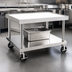 Thumbnail image #3 for Vulcan Universal Stainless Steel Counter Model Equipment Stand with 1/2-Inch Marine Edge, Undershelf, and 5-Inch Casters, 26 Inch W x 24 Inch H