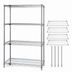 Thumbnail image #3 for Quantum 60-Inch Wide x 12-Inch Deep x 86-Inch High 304 Stainless Steel Wire Shelving Starter Kit