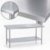 Thumbnail image #3 for Duke Stainless Steel Work Table, 48-Inch Wide x 30-Inch Deep, 36-Inch High, Open Base with Undershelf, Without Backsplash