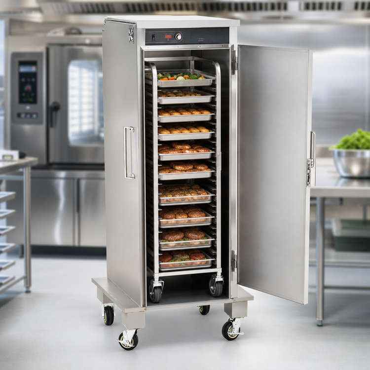 Product image #3 for FWE HHC-CC-201-MW Mobile Combi Companion Heated Holding Cabinet, Full-Height