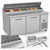 Thumbnail image #3 for Kelvinator Commercial 70-13/16-Inch Two-Section Refrigerated Pizza Prep Table, 9-Pan Capacity