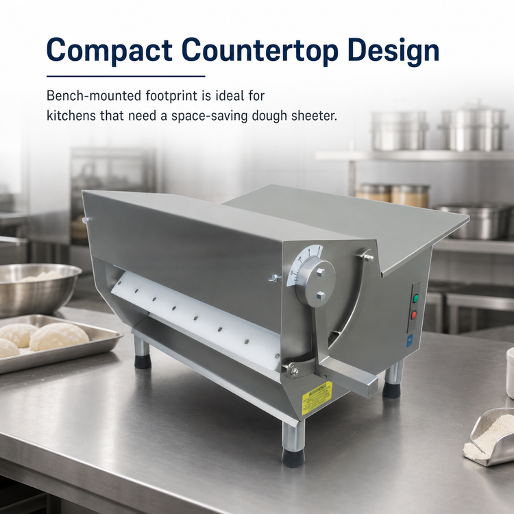 Product image #3 for Somerset CDR-300 Compact Countertop Dough Sheeter with 15-Inch Synthetic Rollers
