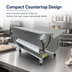 Thumbnail image #3 for Somerset CDR-300 Compact Countertop Dough Sheeter with 15-Inch Synthetic Rollers