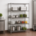 Thumbnail image #3 for Metro Super Erecta 4-Shelf Starter Wire Shelving Unit, 54W x 24D x 63H, Metroseal Gray