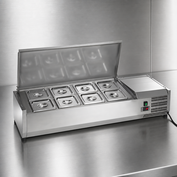 Product image #3 for Arctic Air ACP48 Refrigerated Counter-Top Prep Unit with 8 1/6-Size Pans