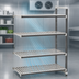 Thumbnail image #3 for Cambro Camshelving Elements XTRA 4-Tier Stationary Add-On Polymer Shelving Unit, 54-Inch Wide x 18-Inch Deep x 72-Inch High, Vented, Speckled Gray