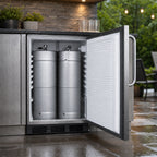 Thumbnail image #4 for Summit Commercial SBC54OSBIADANK Outdoor ADA Kegerator, Built-In/Freestanding, Dual Tap, 304 Stainless Steel, 2 x 1/6-Barrel Keg Capacity