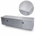 Thumbnail image #3 for Advance Tabco 96-Inch x 24-Inch Enclosed Work Table with Cabinet Base and 14-Gauge 304 Stainless Steel Top