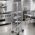 Thumbnail image #3 for Channel Manufacturing Stainless Steel End-Load 12 x 20 Steam Table Pan Rack with 5-Inch Casters, 11-Pan Capacity