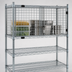 Thumbnail image #3 for Eagle Group Security Enclosure Kit for 18-Inch Wire Shelving, 48W x 18D, Chrome, Hinged Doors
