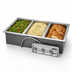 Thumbnail image #3 for Wells MOD-300 3-Well Top-Mount Drop-In Electric Food Warmer, 12 x 20-Inch Pans, Wet/Dry, Infinite Controls, No Drain