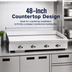 Thumbnail image #3 for Turbo Air Bake Tech Innovation TATG-48 Radiance 48-Inch Countertop Gas Griddle