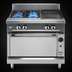 Thumbnail image #3 for Vulcan V Series 36-Inch Heavy-Duty Gas Range with 2 Open Burners, 18-Inch Thermostatic Griddle, and Convection Oven Base