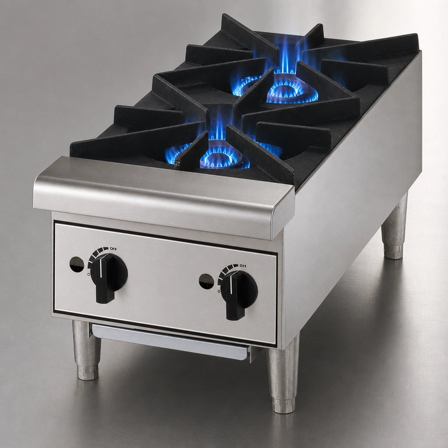 Two 22,000 BTU Burners