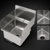 Thumbnail image #3 for John Boos Pro-Bowl Wall-Mount Stainless Steel Hand Sink with Side Splashes, 16
