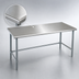 Thumbnail image #3 for Eagle Deluxe Series 48-Inch x 24-Inch Stainless Steel Flat Top Work Table with Galvanized Base