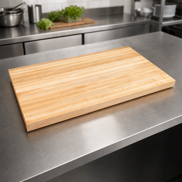 Product image #3 for Boos Block 48 x 30 Inch Northern Hard Rock Maple Edge Grain Kitchen Countertop, 1-1/2 Inch Thick, Varnique Finish