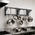 Thumbnail image #3 for Eagle Group WM96PR 96-Inch Wall-Mounted Stainless Steel Double-Bar Pot Rack with 16 Hooks