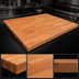 Thumbnail image #3 for Boos Block Blended Edge Grain American Cherry Kitchen Countertop, 144 x 38 x 1-1/2 Inches, Oil Finish