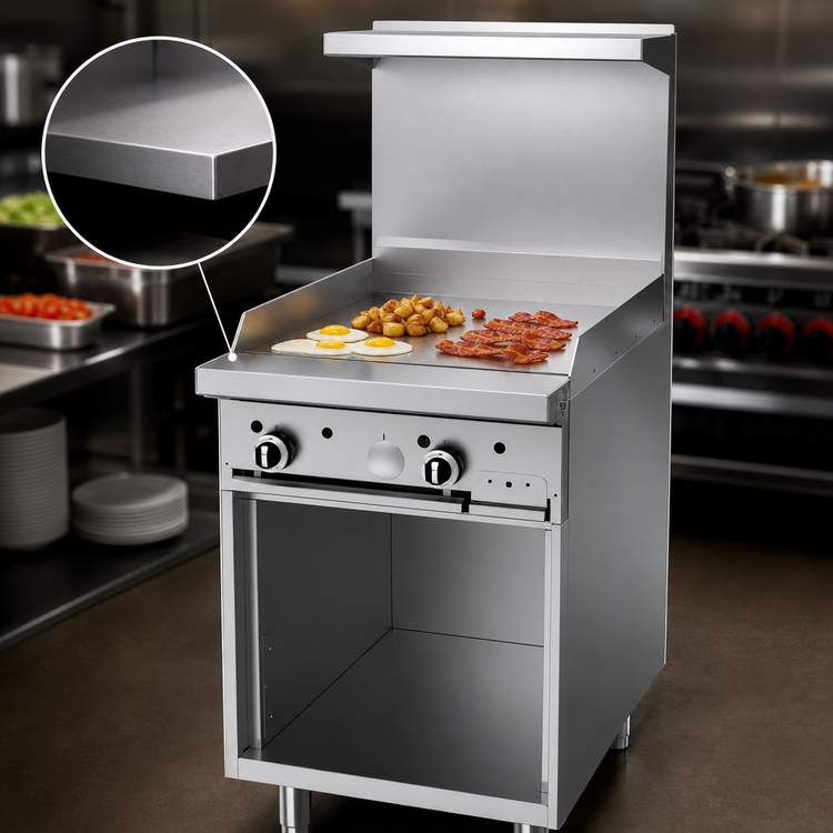 Product image #3 for Garland G Starfire Pro Series 24-Inch Gas Restaurant Range with Griddle and Open Storage Base
