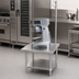 Thumbnail image #3 for Advance Tabco 30 Inch x 30 Inch Stainless Steel Equipment Stand with Utensil Rack and Adjustable Undershelf